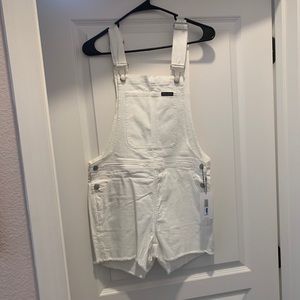 Calvin Klein jean short overalls